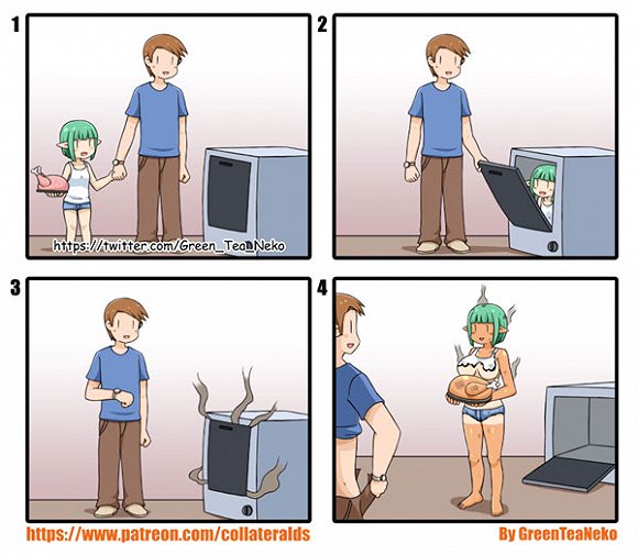 各种神展开!这些四格漫画又萌又重口