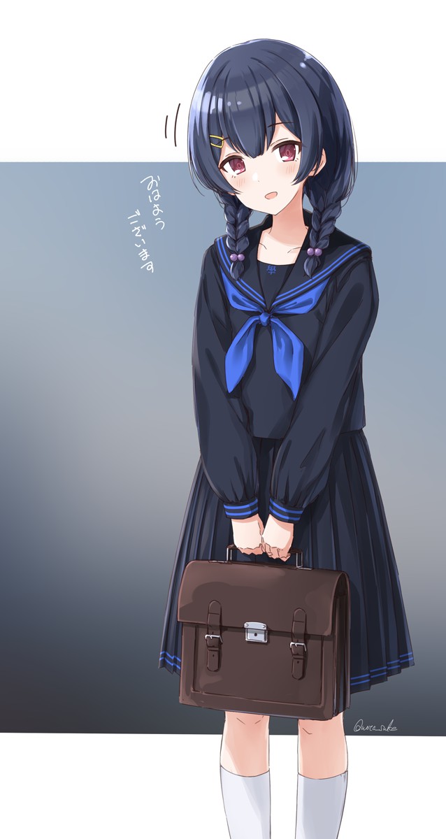 p站美图推荐黑色水手服特辑