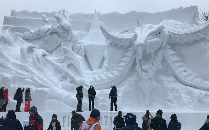 2018札幌冰雪节开幕！会场再现《最终幻想》名场景