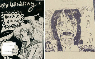 收到喜帖怎么回？日本宅人的办法是画一幅漫画
