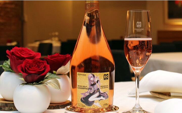 买来庆祝8周年！巡音露卡与法国香槟品牌推出联动香槟