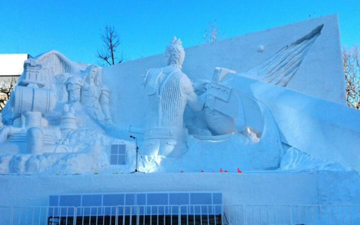 第68届札幌冰雪节开幕！LL的Aqours9人雪雕太壮观……