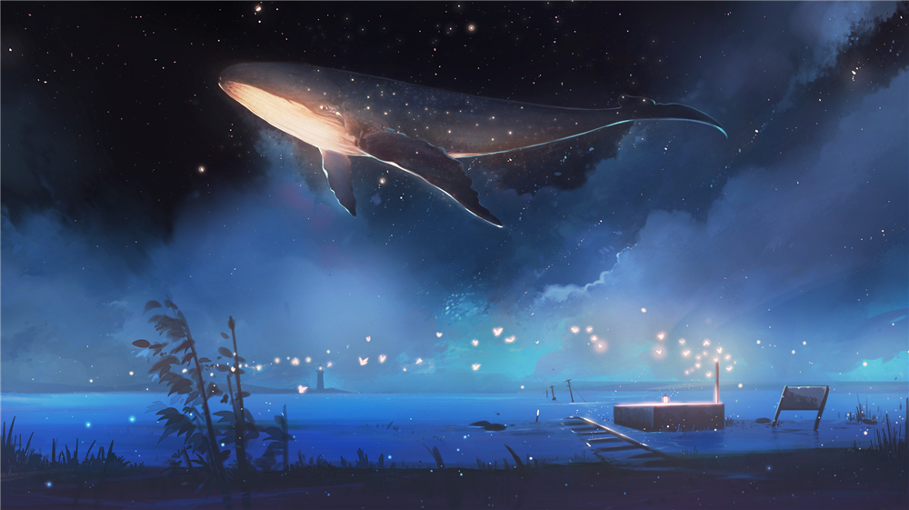 鲸鱼座 壁纸动漫图片