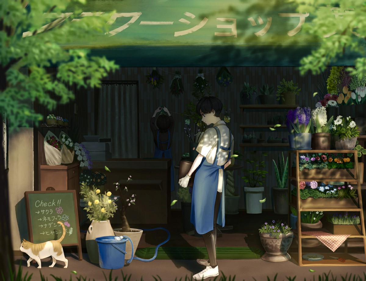 p站美图推荐——花店特辑-动漫之家新闻站