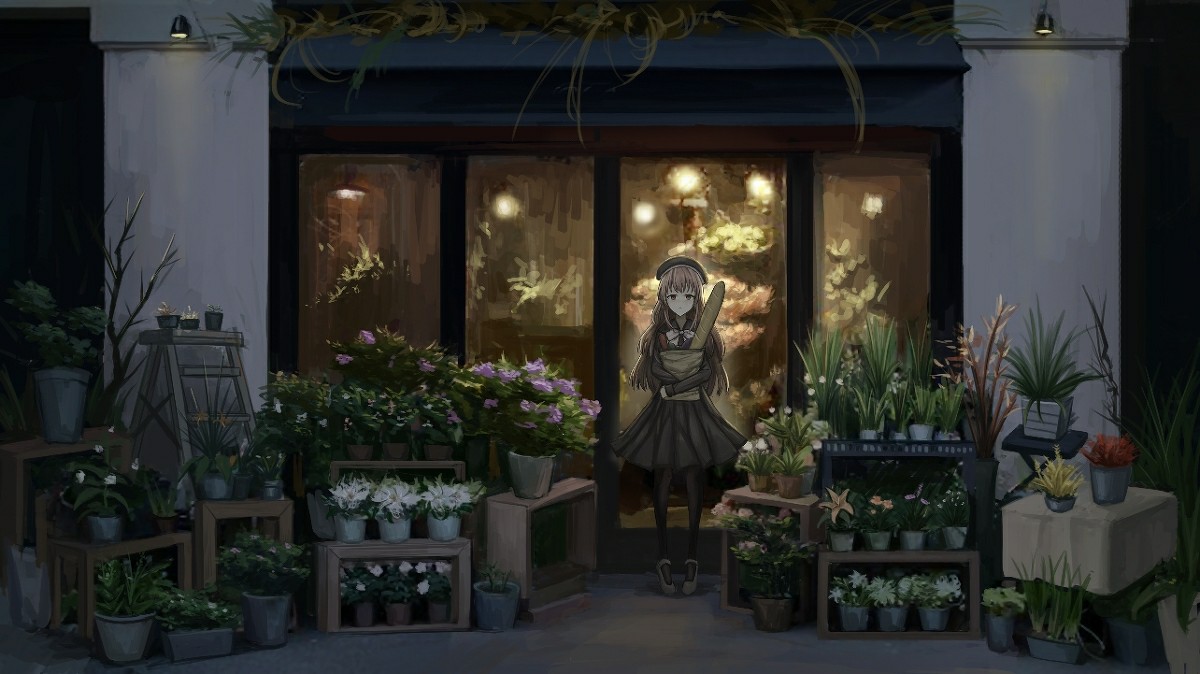 p站美图推荐——花店特辑-动漫之家新闻站