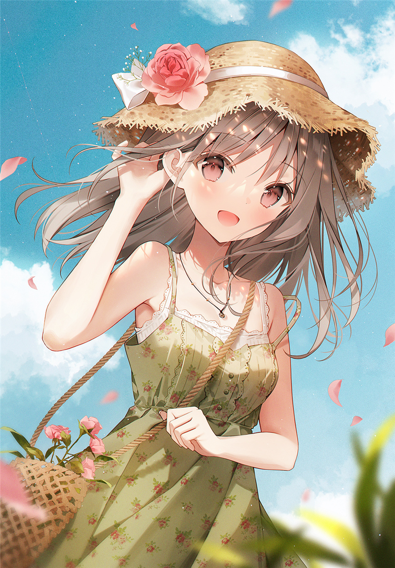 p站美图推荐——戴草帽的女孩特辑(三)-动漫之家新闻站